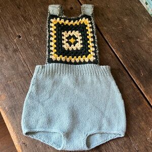 Misha and puff cotton sand castle sunsuit 3-4y